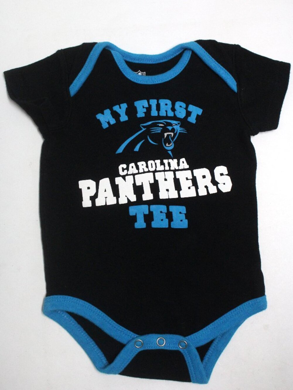 My First Carolina Panthers NFL One Piece 3 to 6 Months Tee Blue & Black